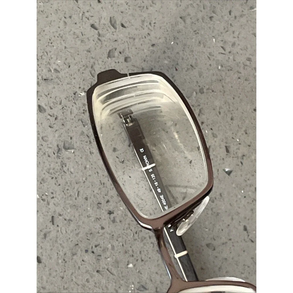 Helium Paris Italy HE 4004E S BROWN 48-18-135 Full Rim Eyeglasses Frames ONLY